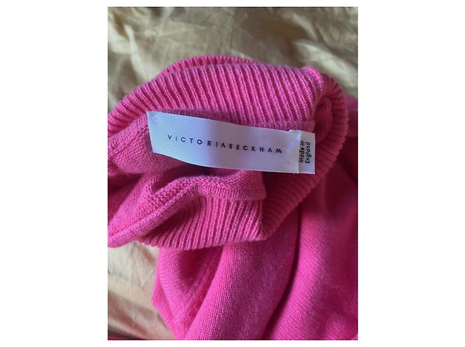 Victoria Beckham Rollkragenpullover aus Kaschmir Rosa Pink - Ansicht 4