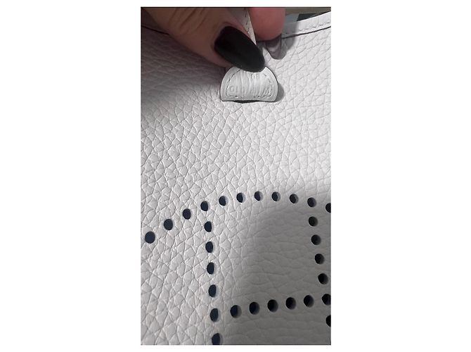 Hermès Evelyne 16 pelle bianca nuova sotto plastica Bianco - vista 6
