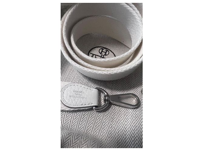 Hermès Evelyne 16 pelle bianca nuova sotto plastica Bianco - vista 7