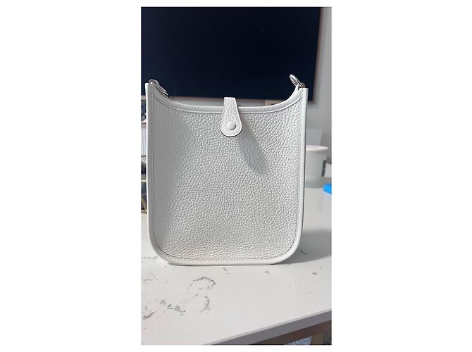 Hermès Evelyne 16 pelle bianca nuova sotto plastica Bianco - vista 9