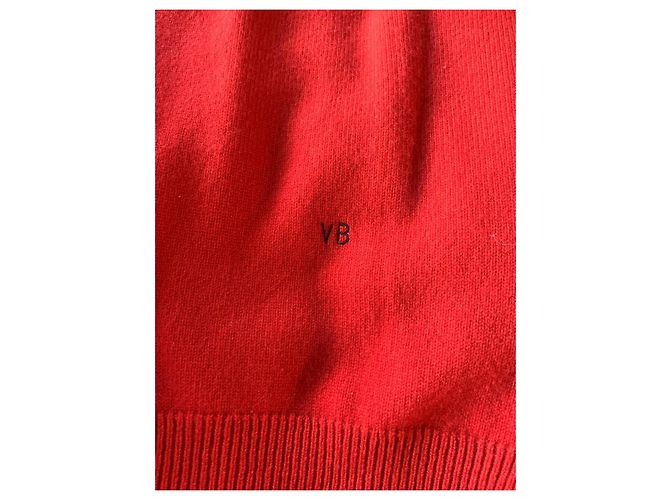 Victoria Beckham Rollkragenpullover aus rotem Kaschmir - Ansicht 5