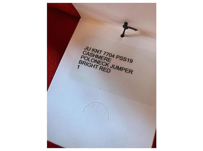 Victoria Beckham Rollkragenpullover aus rotem Kaschmir - Ansicht 6