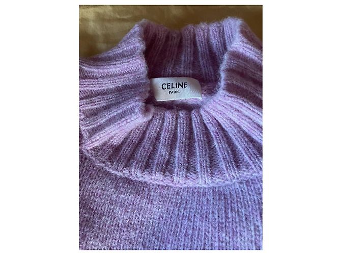 Autre Marque Suéter Celine de lã lilás Roxo - vista 4