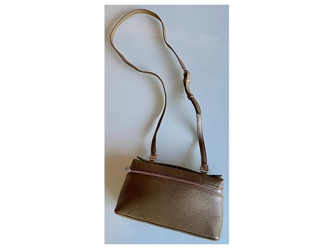 Borsa a mano Loro Piana Extra Pocket L19 Verde Oliva Pelle - vista 2