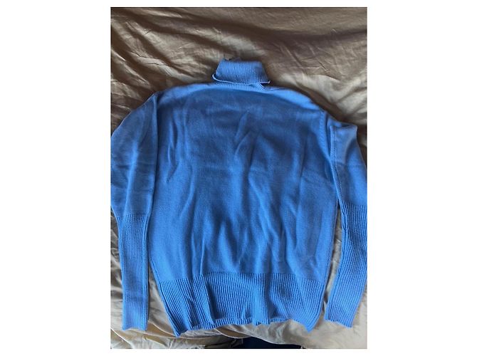 Victoria Beckham Rollkragenpullover aus Kaschmir Hellblau - Ansicht 2