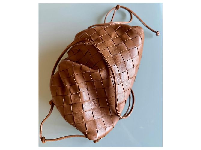 Bottega Veneta Mini Pouch Intrecciato Caramello - vista 11