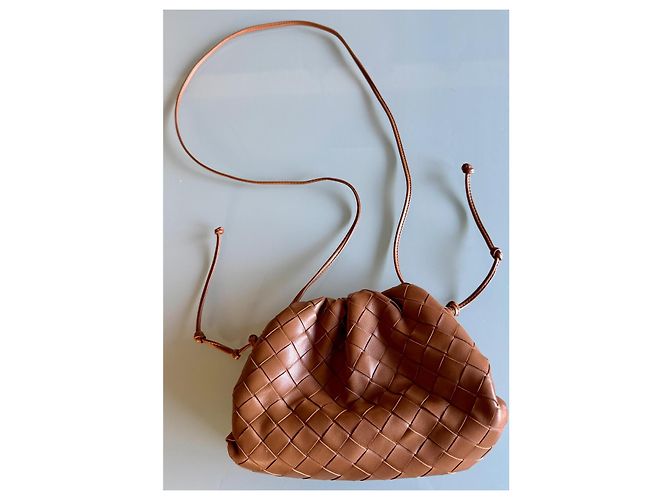 Bottega Veneta Mini Pouch Intrecciato Caramello - vista 2
