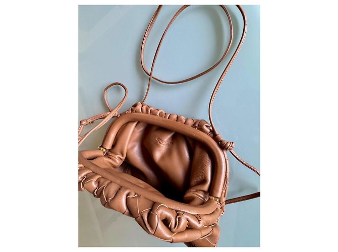 Bottega Veneta Mini Pouch Intrecciato Caramello - vista 7