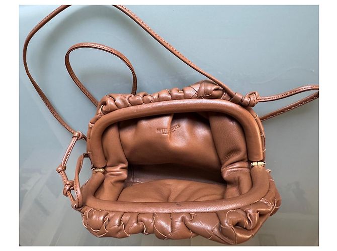 Bottega Veneta Mini Pouch Intrecciato Caramello - vista 9
