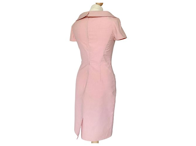 Vestido Christian Dior de lã e seda rosa - vista 2