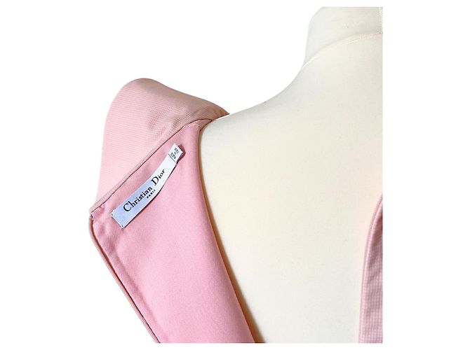 Vestido Christian Dior de lã e seda rosa - vista 5