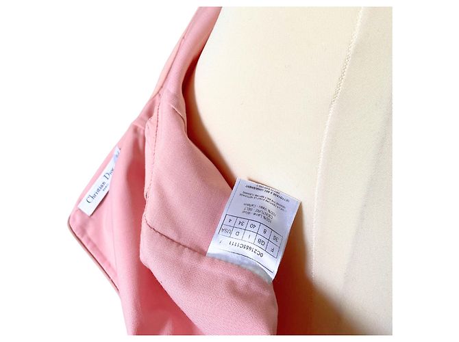 Vestido Christian Dior de lã e seda rosa - vista 6