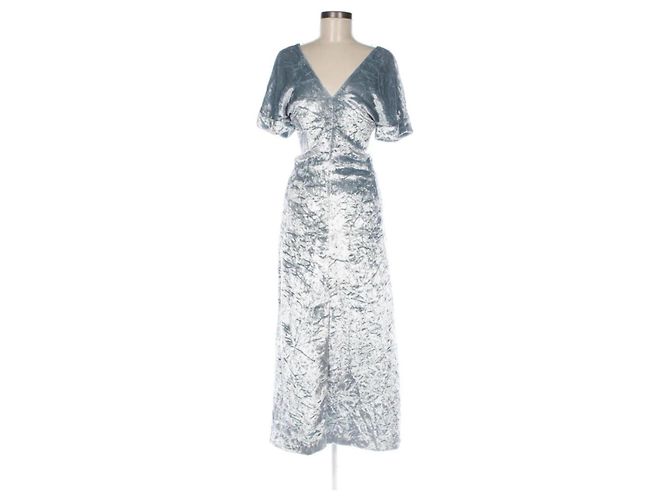 Sonia Rykiel Samtkleid in Blau Größe 36 - Ansicht 4