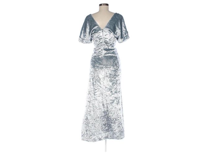 Sonia Rykiel Samtkleid in Blau Größe 36 - Ansicht 5