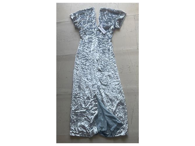 Sonia Rykiel Samtkleid in Blau Größe 36 - Ansicht 6