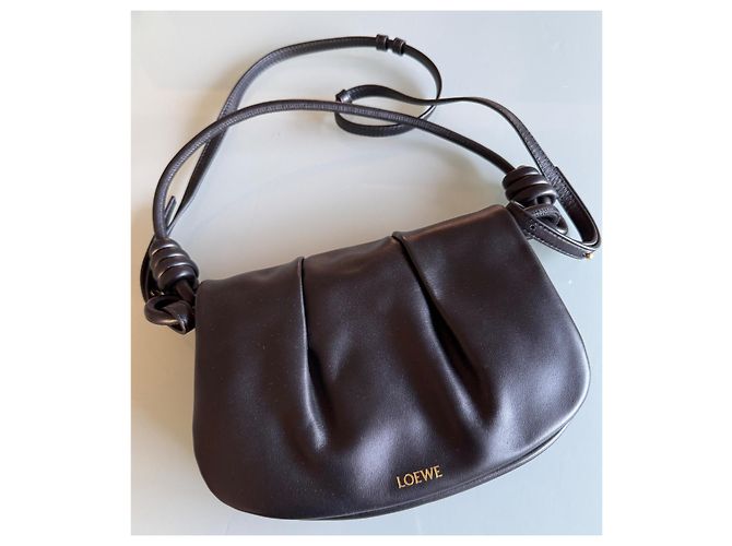 Borsa a mano Loewe in pelliccia nera Nero - vista 2