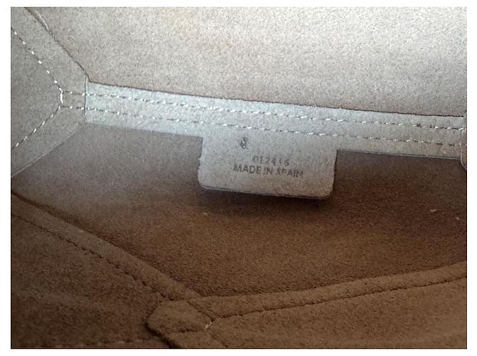 Borsa a mano Loewe Puzzle in Pelliccia Beige Bianco sporco - vista 7