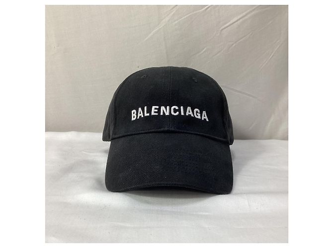 Everyday Schwarze Baumwoll-Baseballmütze mit gesticktem Balenciaga-Logo - Ansicht 8