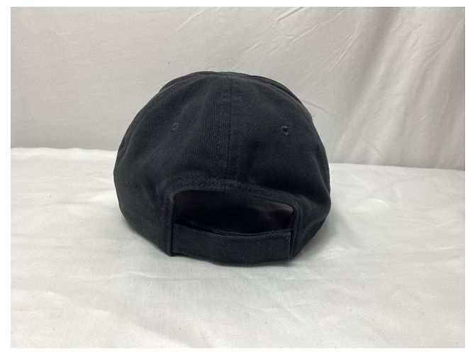 Everyday Schwarze Baumwoll-Baseballmütze mit gesticktem Balenciaga-Logo - Ansicht 9