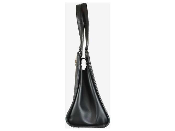 Chanel Schwarze Boy Tote Bag aus Lammleder mit Chevron-Steppung 2014 - Ansicht 2
