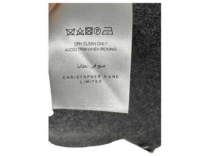 Christopher Kane Pailletten Cardigan Oversize Grau Wolle - Ansicht 13