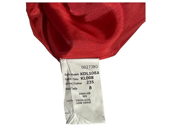 Gonna a matita in lana vergine Michael Kors rossa Rosso - vista 6