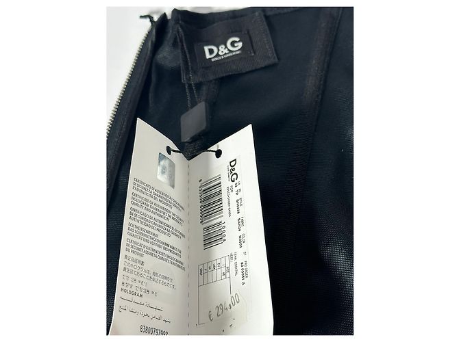 Dolce & Gabbana Bustier Corset in tulle nero e beige Sabbia - vista 7