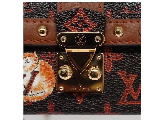 LOUIS VUITTON Monogram Catgram Essential Trunk Pouch M63892 LV Auth 102575S Monogramma - vista 18