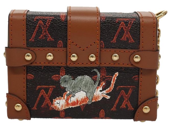 LOUIS VUITTON Monogram Catgram Essential Trunk Pouch M63892 LV Auth 102575S Monogramma - vista 2