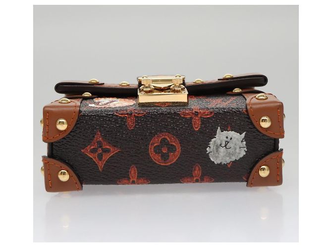 LOUIS VUITTON Monogram Catgram Essential Trunk Pouch M63892 LV Auth 102575S Monogramma - vista 5