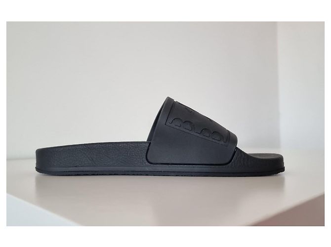 Maison Martin Margiela MM6 Maison Margiela ciabatte in gomma nere - vista 8