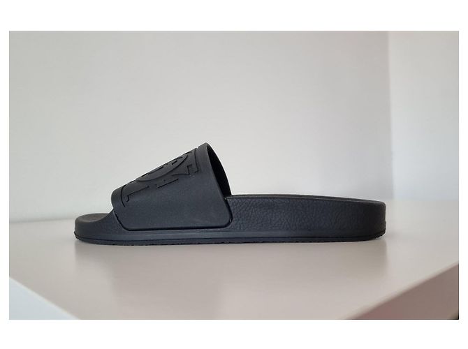 Maison Martin Margiela MM6 Maison Margiela ciabatte in gomma nere - vista 9