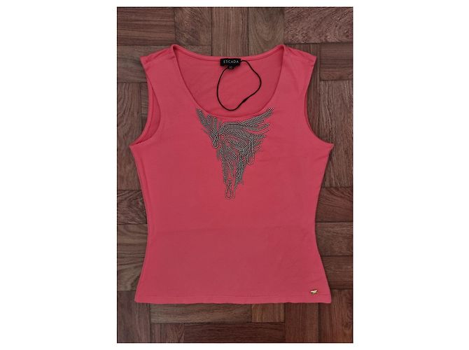 Top Escada Rosa Coral de Viscosa XS - vista 4