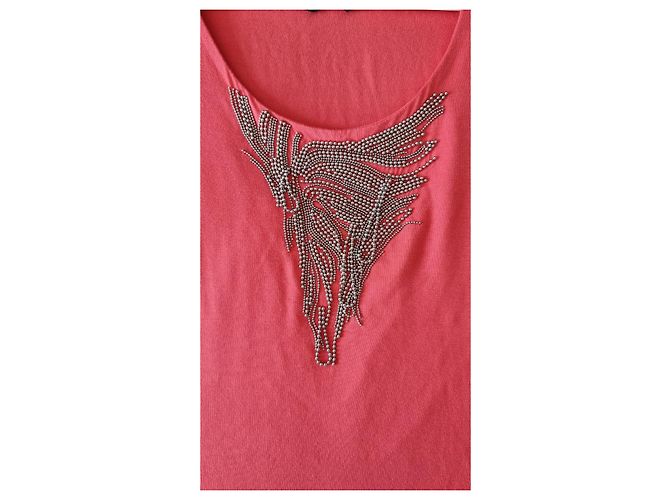 Top Escada Rosa Coral de Viscosa XS - vista 9