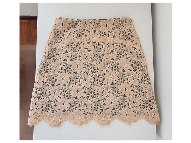 Beige Spitzen-Minirock Sandro - Ansicht 2