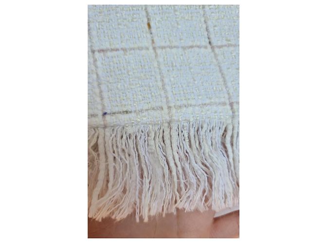 Minifalda de tweed blanca con flecos Claudie Pierlot - vista 10