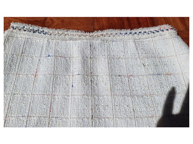 Minifalda de tweed blanca con flecos Claudie Pierlot - vista 5
