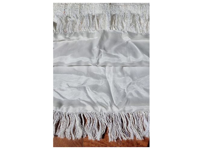 Minifalda de tweed blanca con flecos Claudie Pierlot - vista 7