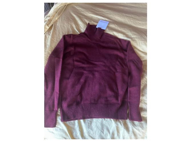 Victoria Beckham Rollkragenpullover aus Kaschmir Dunkelrot Bordeaux - Ansicht 3