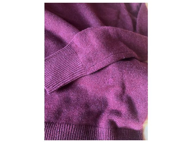 Victoria Beckham Rollkragenpullover aus Kaschmir Dunkelrot Bordeaux - Ansicht 4