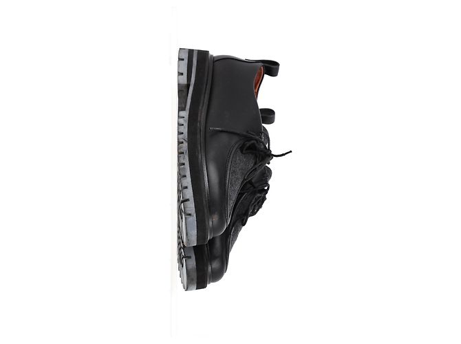 Scarpe Derby stringate Loro Piana in pelle nera Nero - vista 11