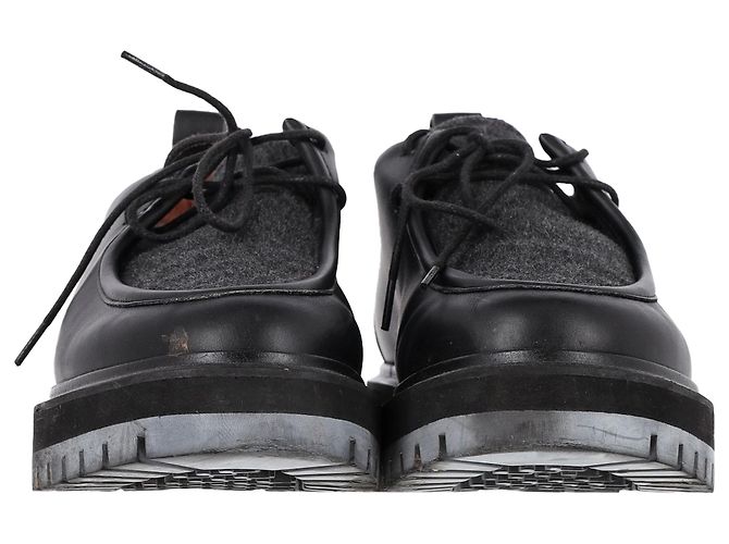 Scarpe Derby stringate Loro Piana in pelle nera Nero - vista 2