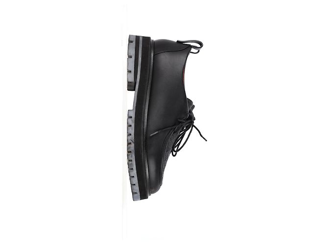 Scarpe Derby stringate Loro Piana in pelle nera Nero - vista 8