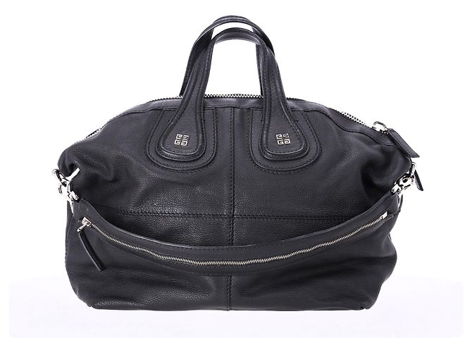 Borsa a mano Givenchy Large Nightingale in pelle di capra nera Nero - vista 11