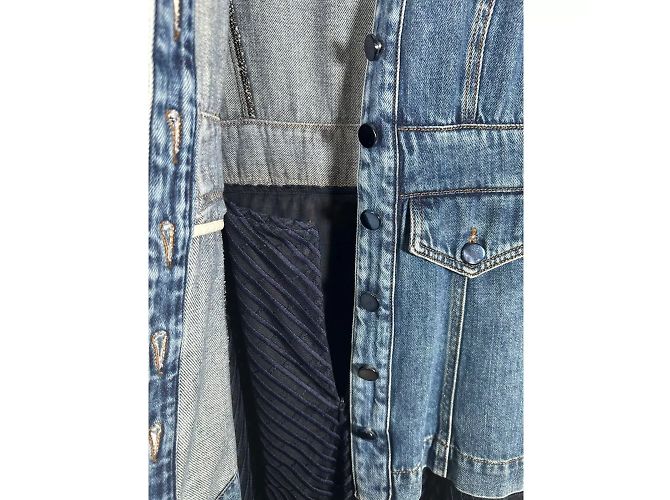 SPORTMAX CODE Denim Midi Kleid Blau - Ansicht 6