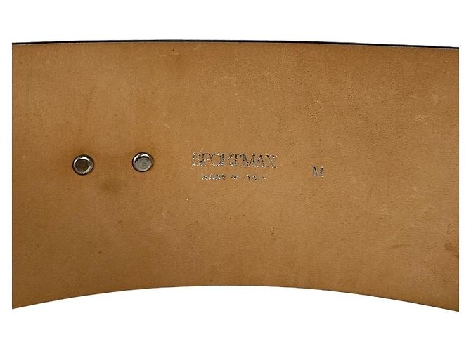 SPORTMAX Leder breite Taillengürtel schwarz - Ansicht 7