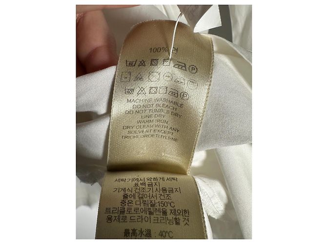 Camisa de bib de algodón popelín BURBERRY BRIT Blanco - vista 10