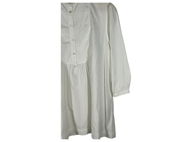 Camisa de bib de algodón popelín BURBERRY BRIT Blanco - vista 2