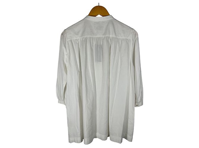 Camisa de bib de algodón popelín BURBERRY BRIT Blanco - vista 5