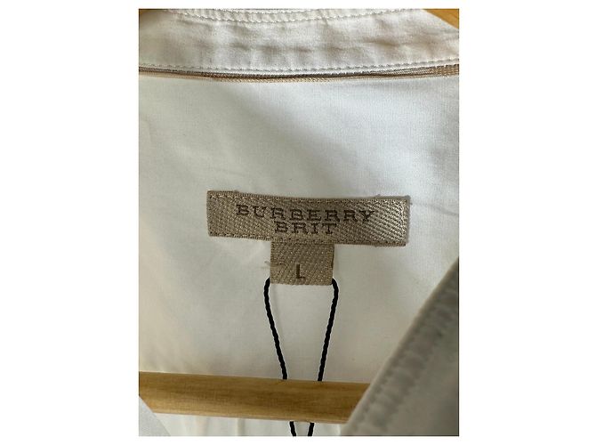 Camisa de bib de algodón popelín BURBERRY BRIT Blanco - vista 7